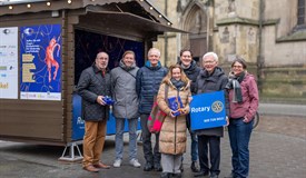 Eröffnung der Sternstrahlen-Bude am Drubbel in Münster