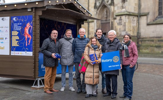 Eröffnung der Sternstrahlen-Bude am Drubbel in Münster